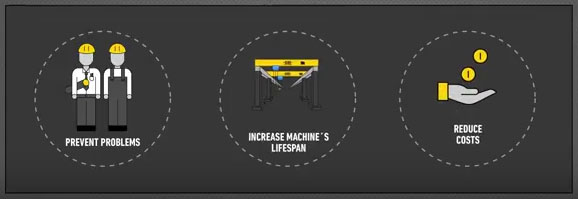Evita problemas | Alarga la vida de la maquina | Reduce costes